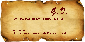 Grundhauser Daniella névjegykártya